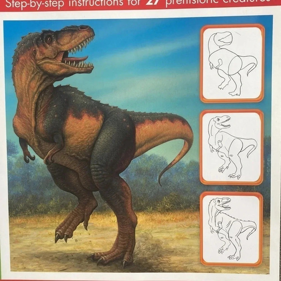 Animal Drawing books dinosaurs sea creatures dogs puppies, cars, trucks set of 4 - Picture 3 of 7